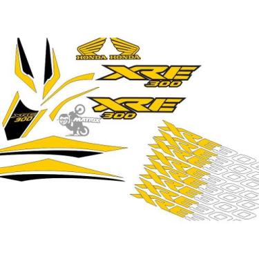 Imagem de Kit Completo Adesivo XRE 300 - Adesivos Matrix, Mostarda