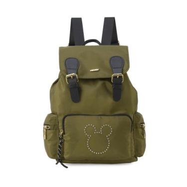 Imagem de Mochila De Costas Escolar Faculdade Casual Mickey Luxcel Verde, M, Ver
