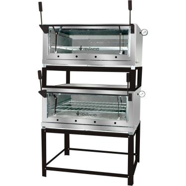 Imagem de Forno Venâncio Industrial Duplo a Gás Roma Inox FIRIDI90-FIRIDS90