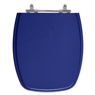 Imagem de Assento Laqueado Stylus Azul Mineral Tampa para Vaso Celite em Mdf - L