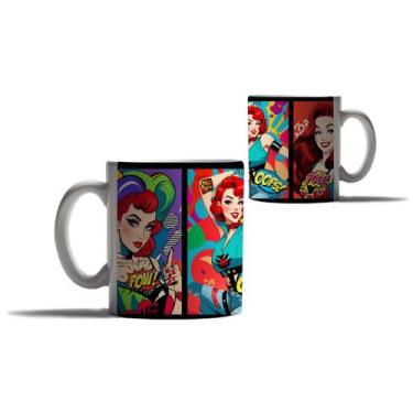 Imagem de Caneca Personalizada Presente Pop Art Quadrinho Pin-Up Ruiva - Enjoy S