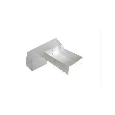 Imagem de Caixa de Papel C/tampa Transparente Nº2 Bco 13x08x3,5cm 10un - MARCA E