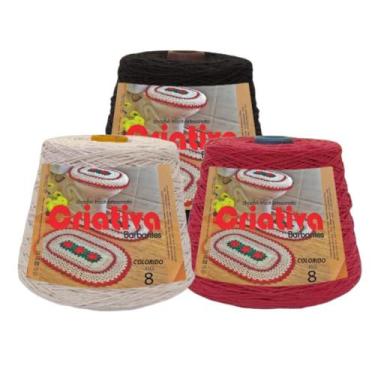 Imagem de Kit 3 Unidades Barbante Criativa 500g N.º 4 - Criativa Utilidades