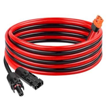 Imagem de MOOKEERF Cabo solar 12AWG 15FT para XT60i com conector XT60i-F e cabo de extensão para gerador solar de estação de energia portátil
