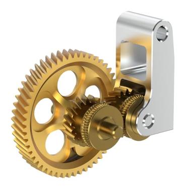Imagem de BIQU Panda Claw Upgraded Extruder Brass Gear Compatível Com Impressoras 3D Bambu-Lab P1P/P1S/X1C/C1E, Revestimento Nano Rnc Dourado Engrenagem Extrusora De Aço Para Ferramentas Endurecido
