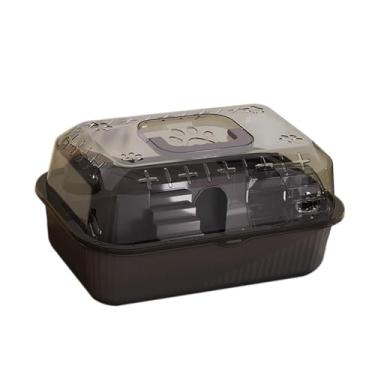 Imagem de Ｂｅｓｇａ Gaiola portátil para hamster, gaiola para transporte de hamster, Preto