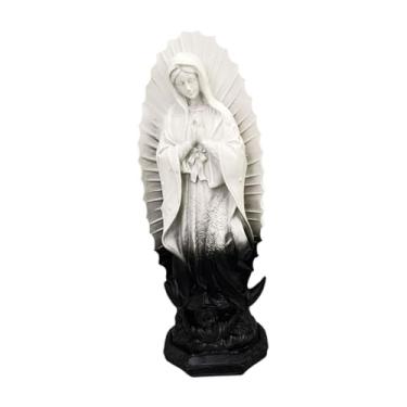 Imagem de FLCPJGV Estátua de Maria Santíssima Escultura Religiosa Nossa Senhora de Fátima Estatueta para Sala de Estar, Style a