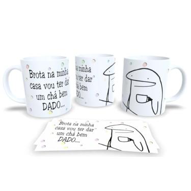 Imagem de Caneca Branca de Porcelana Personalizada Frases Engraçadas Divertidas e Humor Pack12 (Brota na minha..)