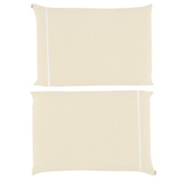 Imagem de Kit 2 Fronhas Avulsas 200 Fios 100% Algodão Ponto Palito com Ziper Pal