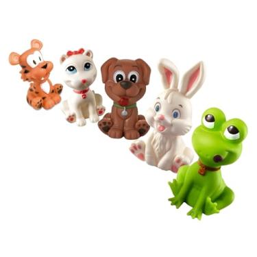 Imagem de Mordedor para Bebê de Bichinhos Fofinhos Kit 5 Unidades
