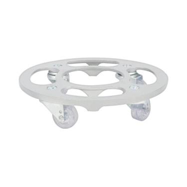 Imagem de Suporte Para Vaso 25cm em Alumínio Com Rodízio Silicone Em Gel Até 135