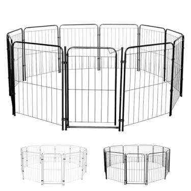 Imagem de Utility Pet & Lar, Cercado Cachorro Cães Pet Cercadinho 10 Módulos 82 cm Altura Cor:Preto