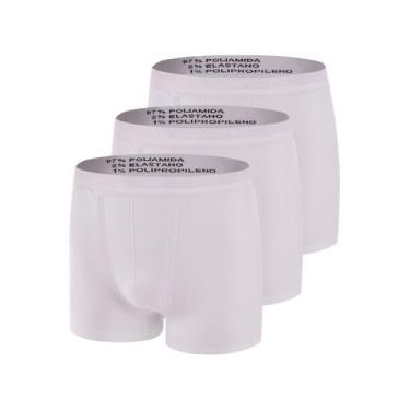 Imagem de Kit com 3 Cuecas Boxer Trifil 4620, Branco, EG