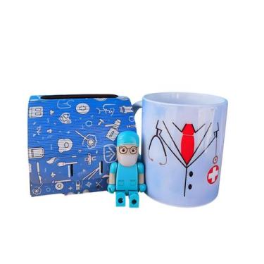 Imagem de Kit Medicina Presente Especial para Dia do Médico + caneca e Pendrive 