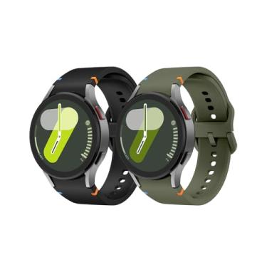 Imagem de Pulseiras esportivas compatíveis com Samsung Galaxy Watch 7 FE 6 5 4 de 40 mm e 44 mm/Galaxy Watch 6 Classic de 43 mm e 47 mm/Watch 4 Classic de 46 mm e 42 mm/Watch 5 Pro de 45 mm, masculina e