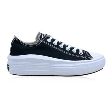 Imagem de Tênis Converse All Star Chuck Taylor Move Ox Feminino Preto Branco
