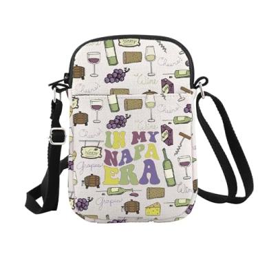 Imagem de WCGXKO Napa Valley Gift Napa Theme Gift In My Napa Era Bolsa tiracolo Presente de viagem para meninas Presente de férias na Califórnia, Napa Era Cr