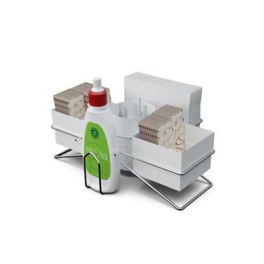 Imagem de Suporte de Mesa para Sachês e Guardanapos - Stolf, Branco