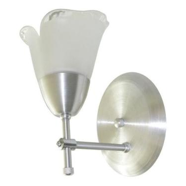 Imagem de Arandela De Parede Modelo Em T Com Vidro Flor Tulipa - Cabeceira de ca