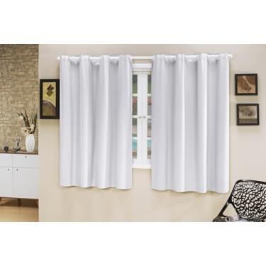 Imagem de Cortina Blecaute PVC Rústico Tecido Grosso 2,00M x 1,30M para Janela Banheiro Quarto Sala Cozinha (BRANCO)