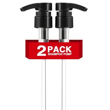 Imagem de Pacote com 2 bombas de xampu para shampoo e condicionador de 1 litro, dispensador de bomba serve para a maioria dos frascos de marca de salão com abertura de 2,54 cm de largura, bomba de substituição