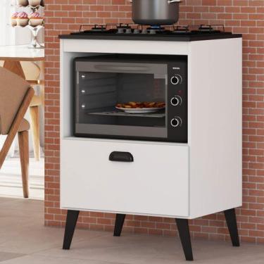 Imagem de Armário de Cozinha para Cooktop Jade 60 Cm 1 Porta Basculante Branco -