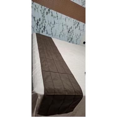 Imagem de Peseira Drapeada Para Cama QUEEN 2.60M x 0,45 CM - Enxovais Anna Maria
