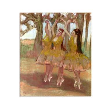 Imagem de SDYJ6GSW Edgar Degas Prints A Grecian Dance Giclee Canvas Art Print Impressionism Wall Art Ballerina Poster Vintage Edgar Degas Decoração de parede 80 x 60 cm (31 x 24 polegadas) Moldura interna