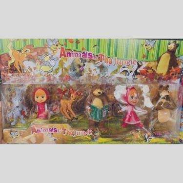 Imagem de Brinquedo Infantil Kit Menina Marsha e Seu Amigo o Urso 13 cm.