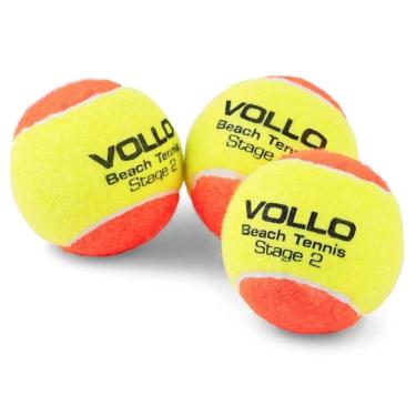 Imagem de Bola De Beach Tennis Vollo - Kit c- 3 Unidades - Ref Vbt001 Tamanho Unico Cor Amarelo
