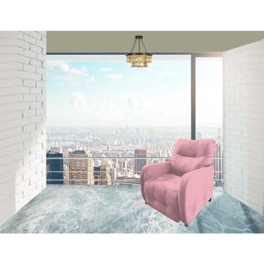 Imagem de Poltrona Do Reclinável Moderno Modelo Império Cor Rosa