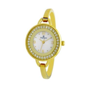 Imagem de Relógio Champion Feminino Ref: Cf25732h Bracelete Dourado