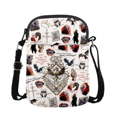 Imagem de MAOFAED Bolsa tiracolo The Thirteen From Now Until The Darkness Claims Us para amantes de livros, presente de bruxas Blackbeak, Thethirteen