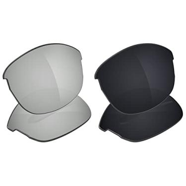 Imagem de Galvanic Lentes de reposição para óculos de sol Ray-Ban RB4173 62 mm - cromado + preto polarizado - Pacote combo