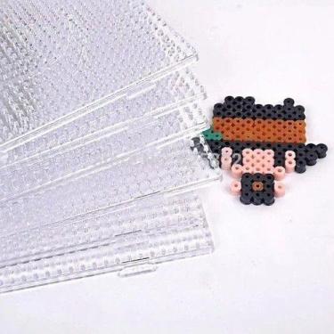 Imagem de 15 Un Pegboard Quadrado 14.5x14.5 Hama Beads Perler 5mm - NoBrand