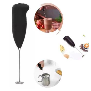 Imagem de Mixer Misturador Mexedor Elétrico Inox Leite Whey Café Pilha - King
