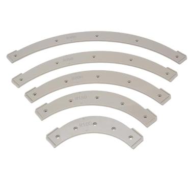 Imagem de Modelos de Raio de Canto Redondo, R100 R150 R200 R250 R300 Gabarito de Raio para Roteador Ferramenta Auxiliar de Corte para Marcenaria, Armários e Guarda-Roupas