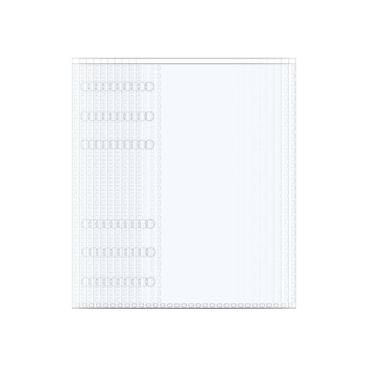 Imagem de 40 folhas para fichário A6 protetores de página transparentes 8,1 x 16,3 cm, refil de álbum de fotos de plástico com 1 bolso para 6 cartões de fichário e cartões fotográficos