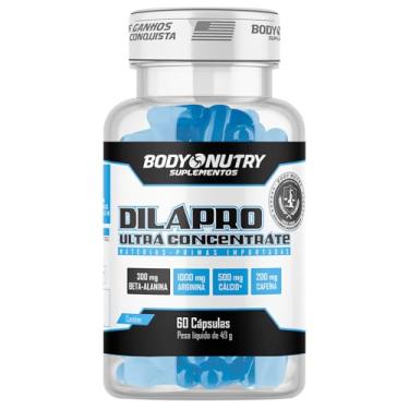 Imagem de Vasodilatador Dilapro 60 Cápsulas 100% Puro Beta-Alanina Arginina Cálcio Cafeína Matéria Prima Importada