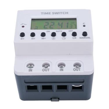 Imagem de Switch Digital Timer, 60A Semanal 7 Dias de Montagem Trilho Programável Com Atraso na Contagem Regressiva para Irrigação Cronometrada da Fazenda, Controle Automático No Programa