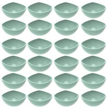 Imagem de 24 Bowls Trio Crippa Verde Menta Cumbuca Grande 500ml Plástico Salada Sopas Caldos