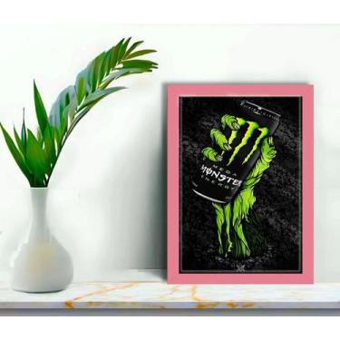 Imagem de Quadro Decorativo Energético Monster + Vidro 33x25 Estudio - Estação V