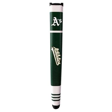 Imagem de Team Golf MLB Oakland Athletics Golf Putter Grip com marcador de bola de gel removível, cabo largo durável e fácil de controlar