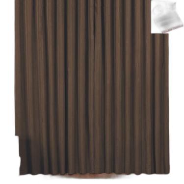 Imagem de Cortina Pryme 3 Metros Sala Em Oxford Trilho Comum Tabaco