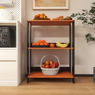 Imagem de Fruteira De Chão Balcão Cozinha Movlar - Mod.0705 (Preto/Nature)