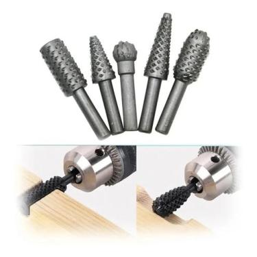 Imagem de Jogo De Limas Rotativas para Madeira Com 5 Peças - Mtx