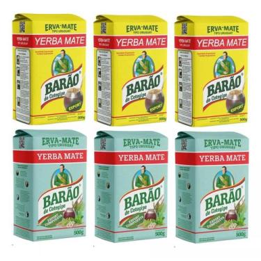 Imagem de 6 Yerba Mate Export Argentina y Uruguaia 500g - Rei Verde