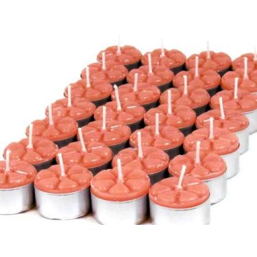 Imagem de 18 Velas Aromáticas de Pêssego Luxo Aromatizada Rechaud - Velitas (r)