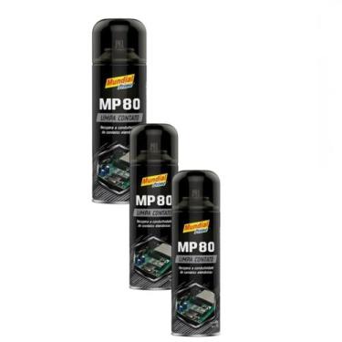 Imagem de Kit 3 Limpa Contatos Eletrônicos Elétricos Spray - Muldial Prime