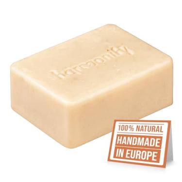 Imagem de HARMONIFY Barra De Sabonete Leite Cabra, Óleo Rícino Puro, Manteiga Karité, Azeite, Coco, Cacau, Vegetal, 4 Oz